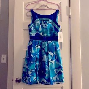 Theia Silk Cocktail Dress